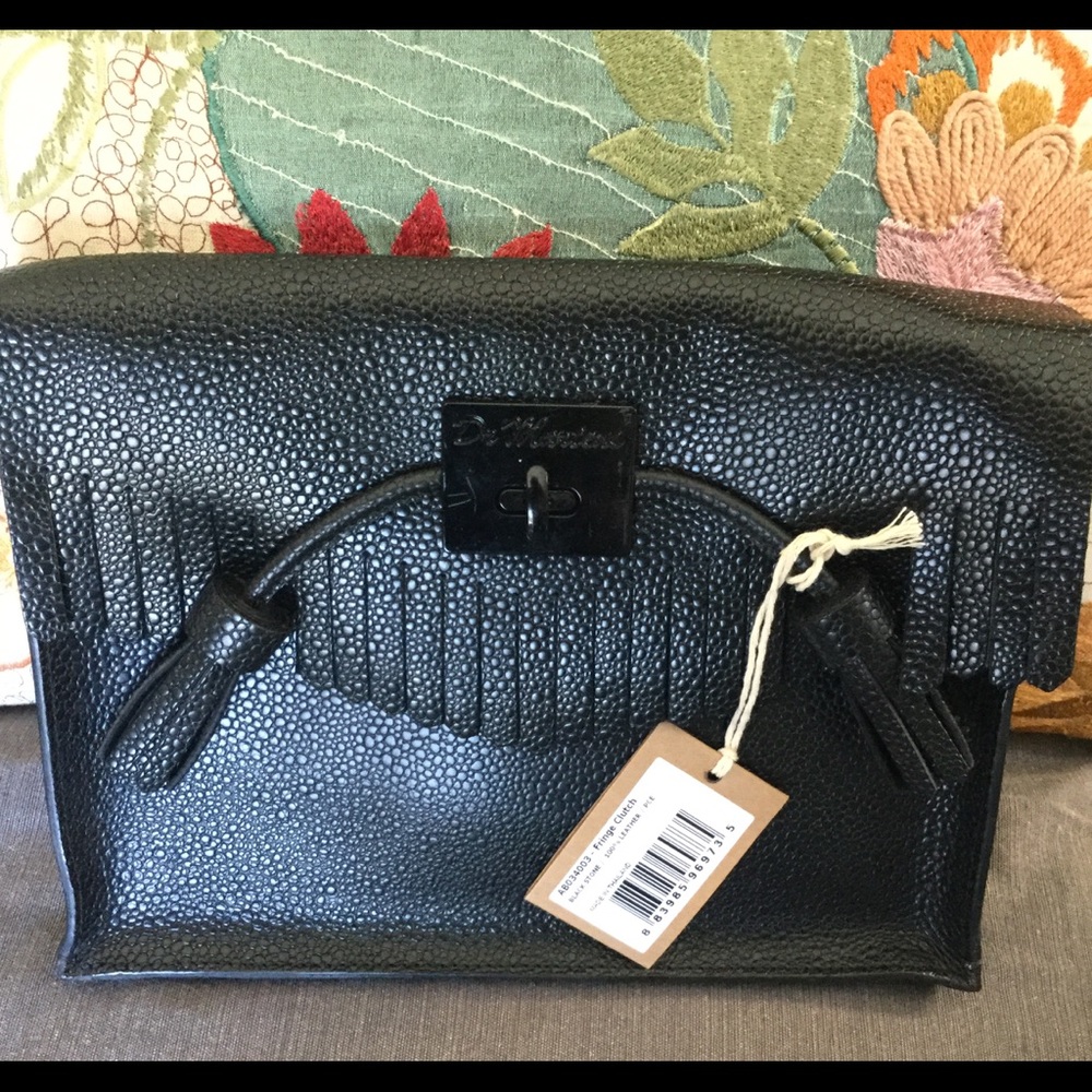 Dr Martens NEW Leather Zipper Clutch